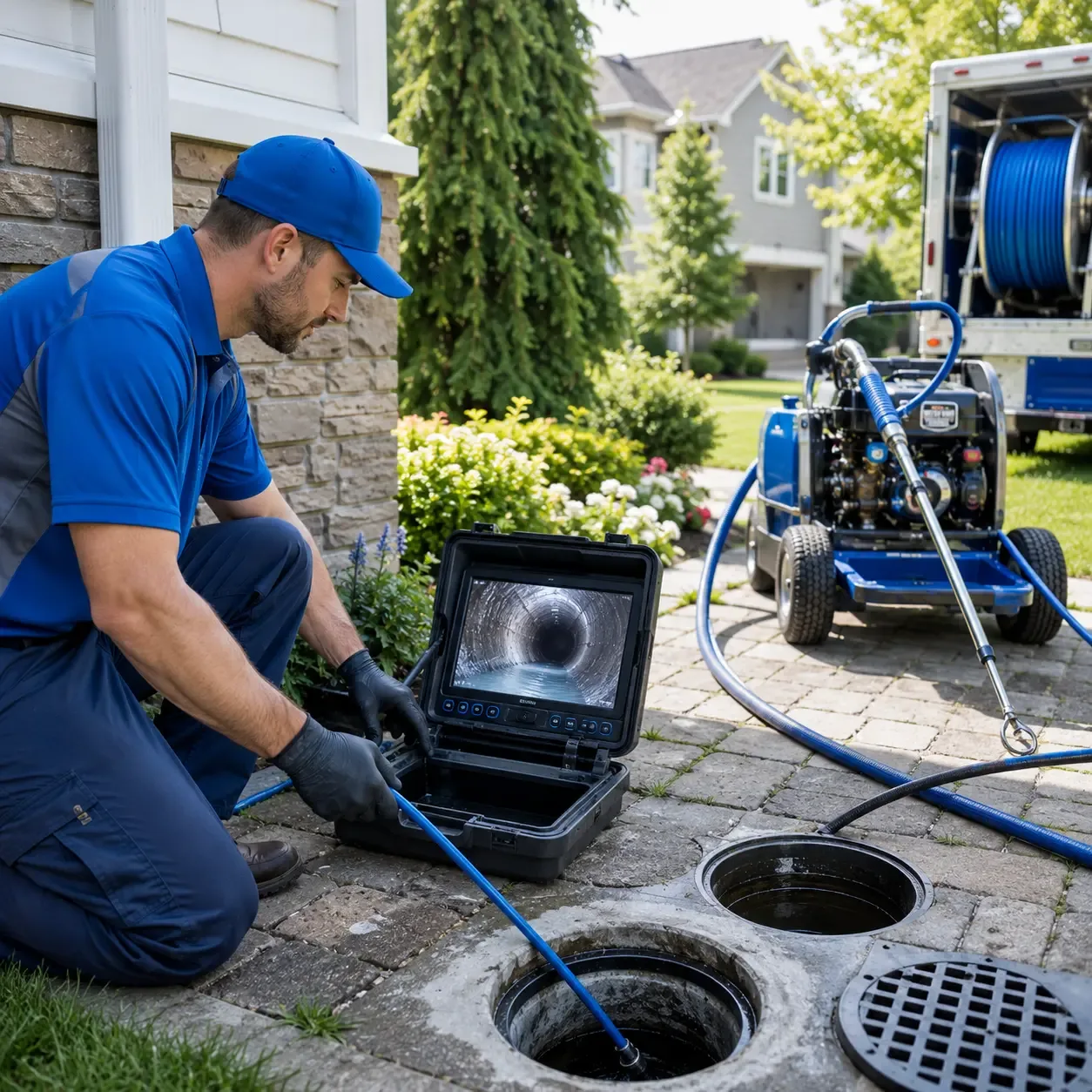 Outdoor drain cleaning professionals serving Storrs Mansfield, CT