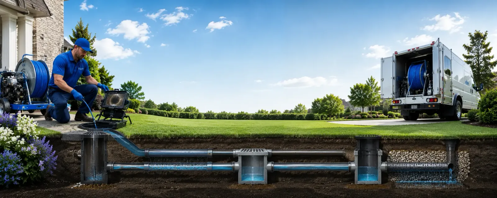 Outdoor drain cleaning information for Storrs Mansfield, CT